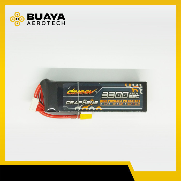 adastok Dinogy Baterai Lipo 6S Graphene 3300mAh 65C XT60 Battery Drone Batre