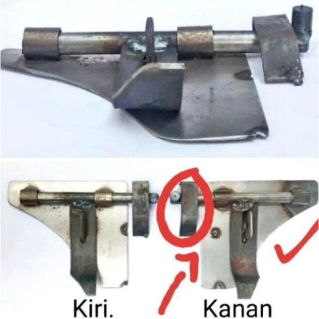 Slot Samping Pintu Pagar Besi Grendel