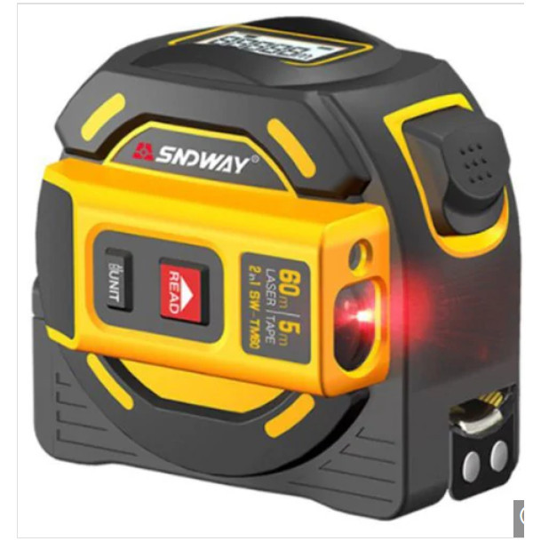 

newgan!! SNDWAY Laser Distance 60M TM60 Meteran Laser dan Pita Meteran