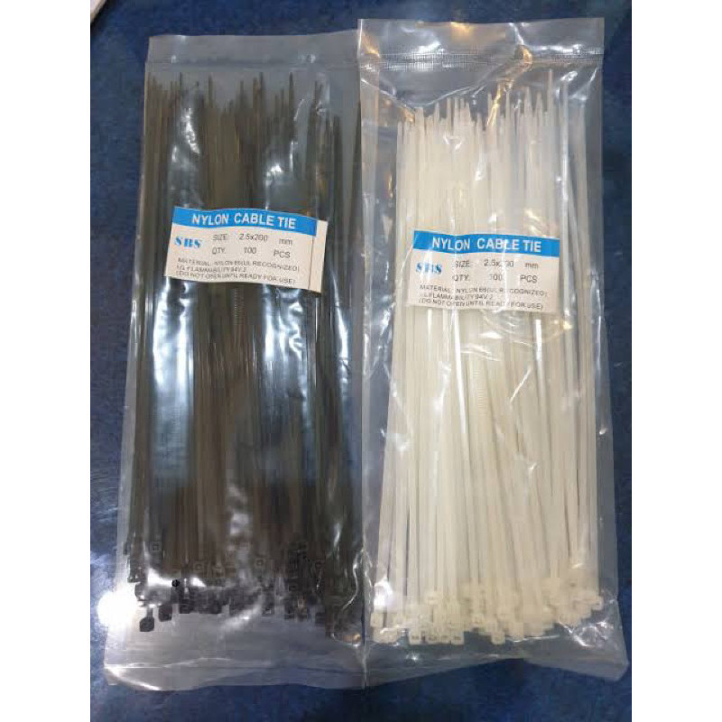 

BJ Kabel ties Cable ties Kabel tis Cable tie Klip 2.5x200mm isi 100Pcs