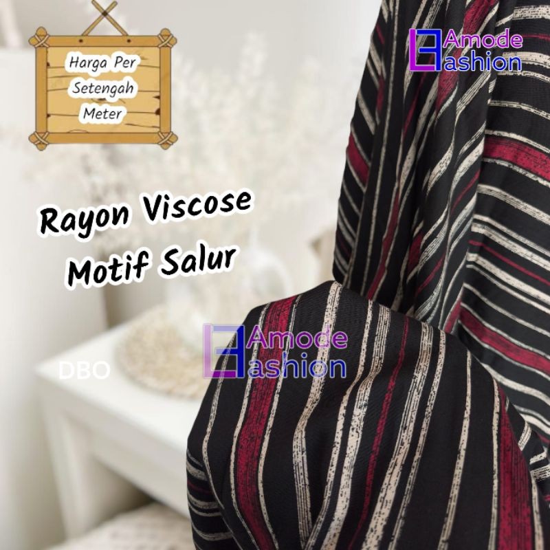 Kain Rayon Viscose Motif Salur