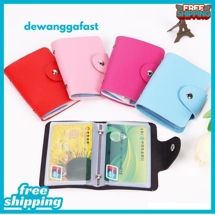 

DOMPET KARTU 24 SLOT BAHAN KULIT - BANK CARD HOLDER ATM KARTU NAMA BEST PRODUCT