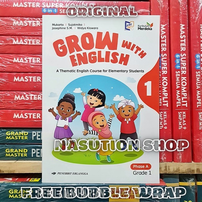 

Buku Grow With English Kelas 1 SD Erlangga Kurikulum Merdeka - Inggris