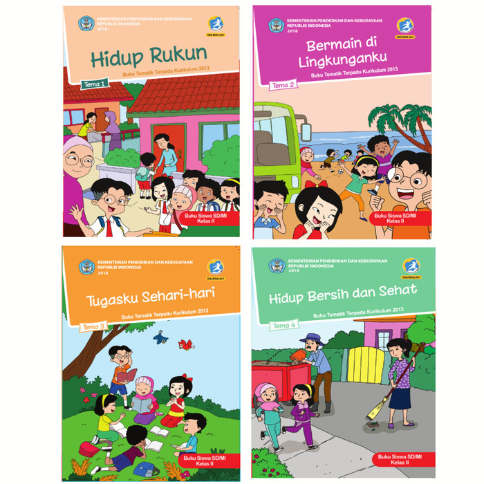 

Buku Tematik Kelas 2 Tema 1234 Kemendikbud paket 4 Buku