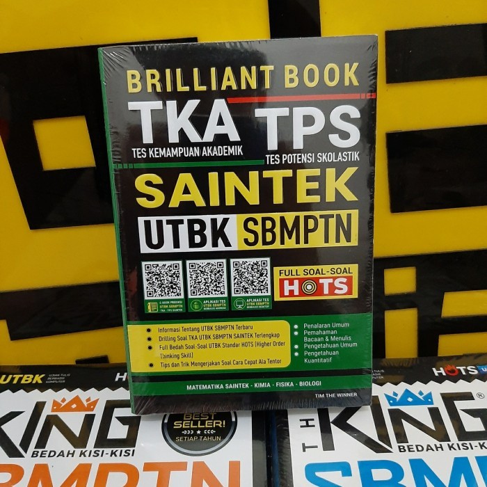 

BUKU TES KEMAMPUAN AKADEMIK TPA + TKA SAINTEK UTBK SBMPTN 2021