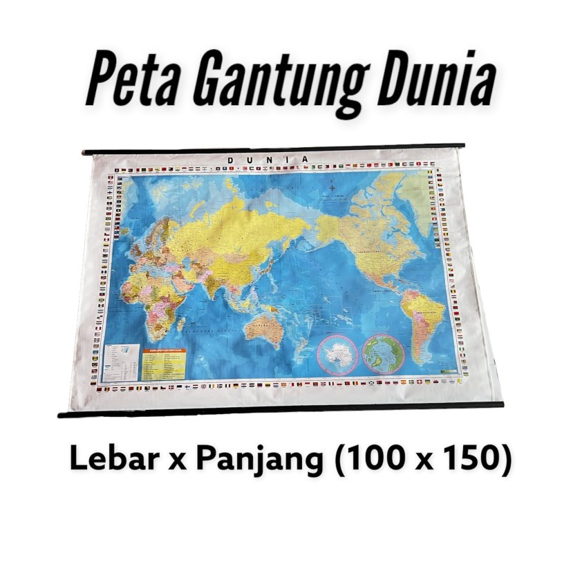 

Peta Dunia Gantung Ukuran 100x150 Cm (Besar)