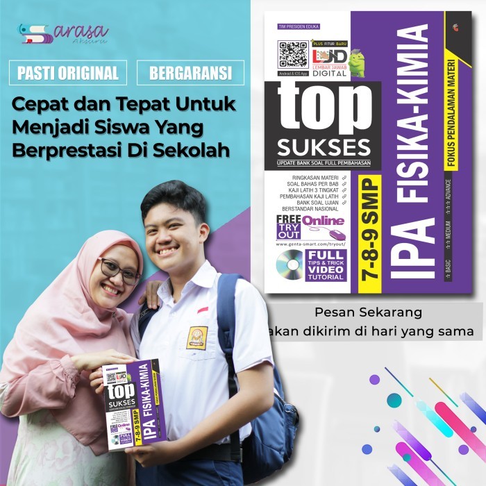 

TOP SUKSES UPDATE BANK SOAL FULL PEMBAHASAN IPA FISIKA KIMIA SMP 789