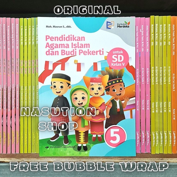 

Buku Pendidikan Agama Islam Kelas 5 SD Erlangga Kurikulum Merdeka ORI