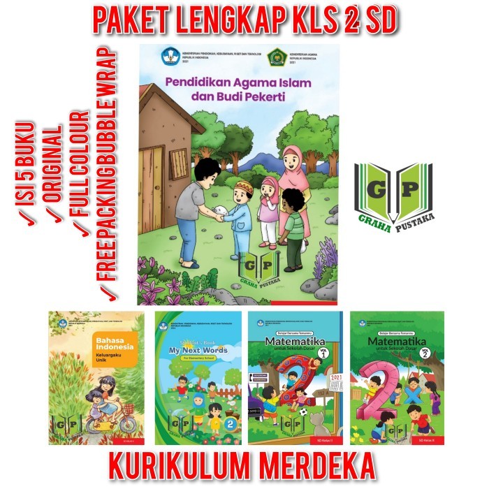 

Paket Lengkap Buku Kurikulum Merdeka Kelas 2 SD Sekolah Penggerak