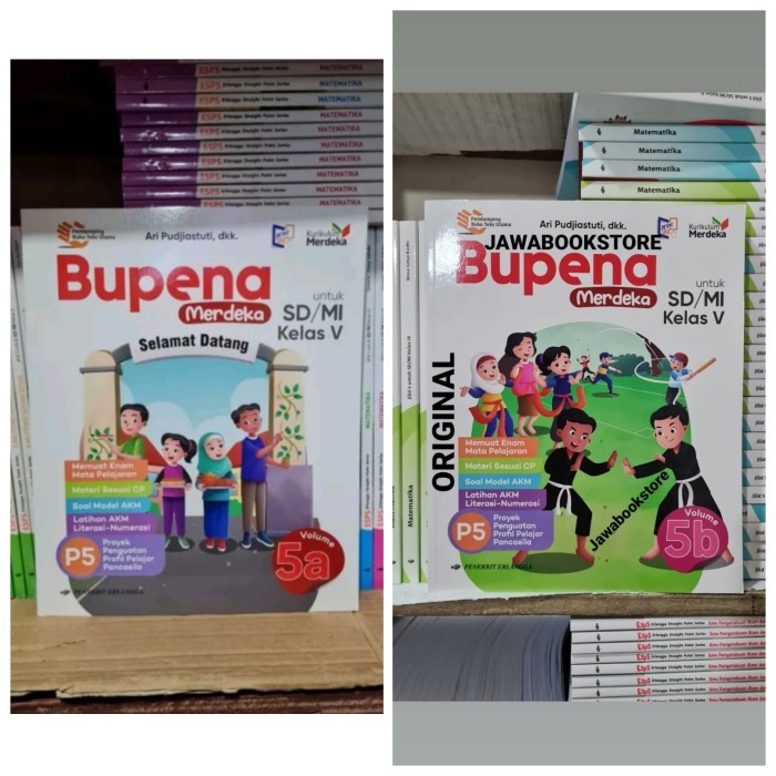 

Buku Bupena Merdeka 5A 5B 5C 5D kelas 5 SD / MI KM Erlangga