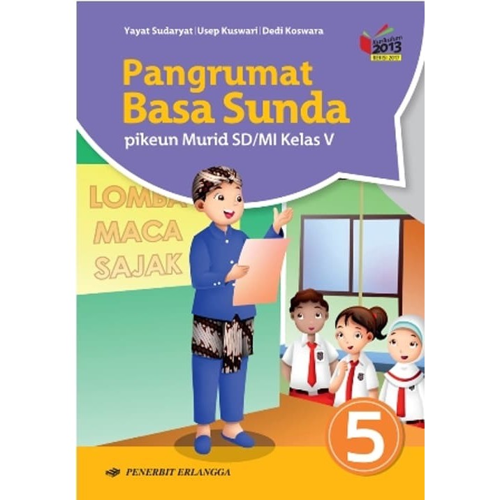 

Buku Pelajaran SD / MI BAHASA SUNDA Pangrumat Basa Sunda kelas 5 K13N