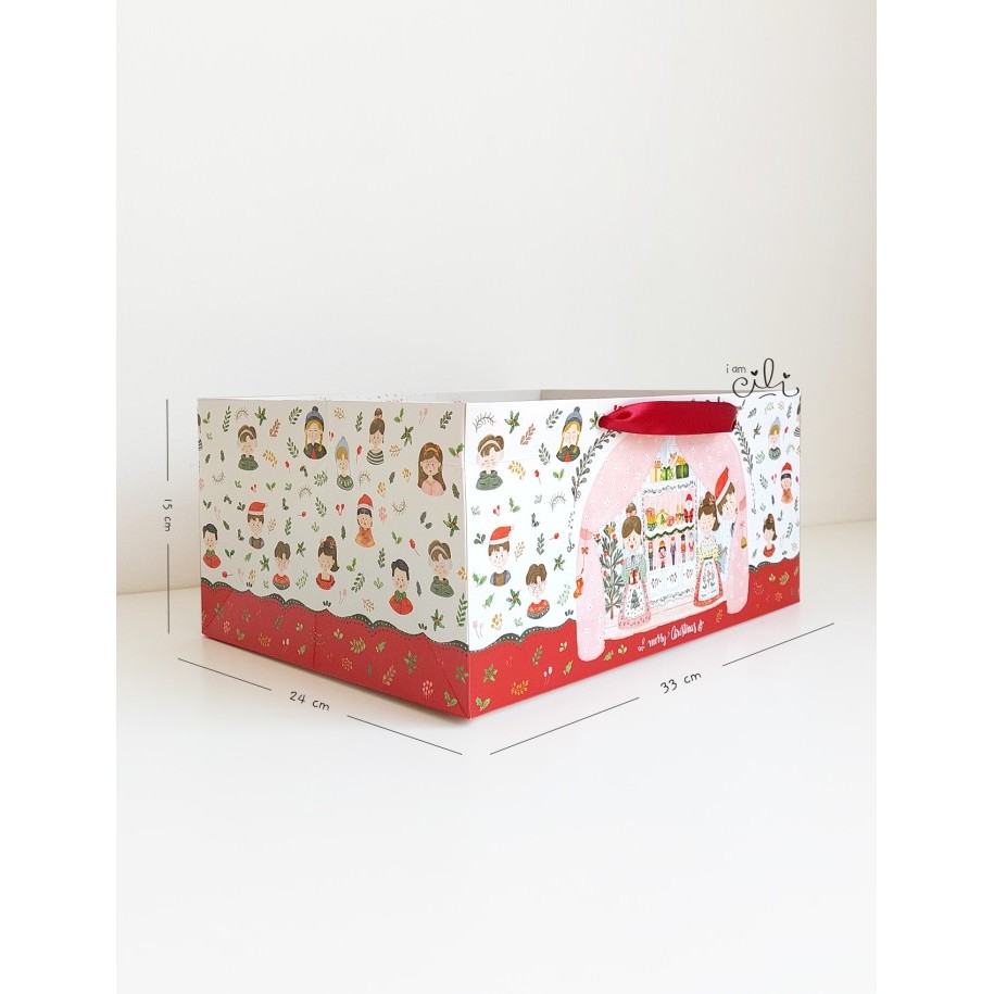 

(Paperbag 33 X 24 X 15 Cm Natal) Paperbag Tas Natal Christmasi (Isi 10) New