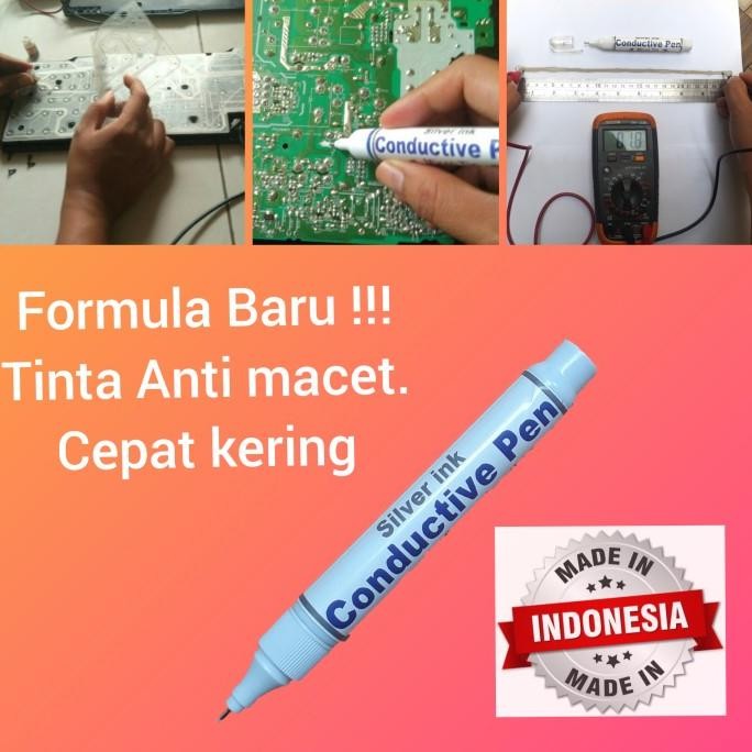 

BEBAS ONGKIR - Silver Conductive Pen / Iron pen ,Penyambung Jalur PCB