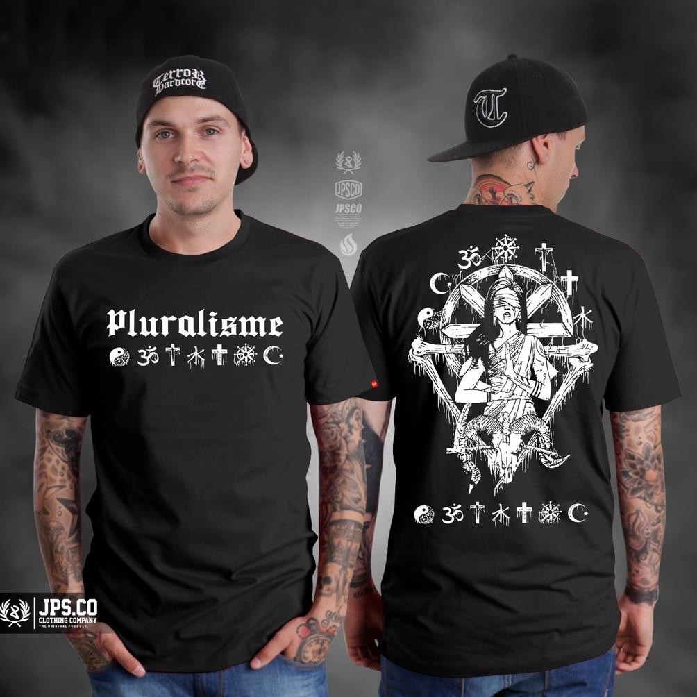 Promo Kaos Pria Pluralisme X Baphomet