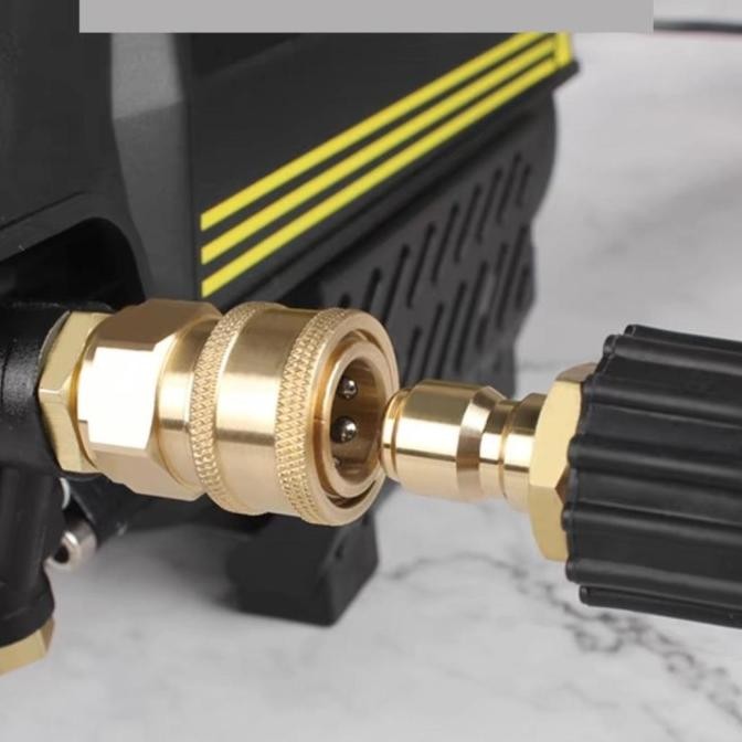 Shipping Coupler Nepel Angin Adaptor M22 1/4 Male M14X1.5 Quick Release