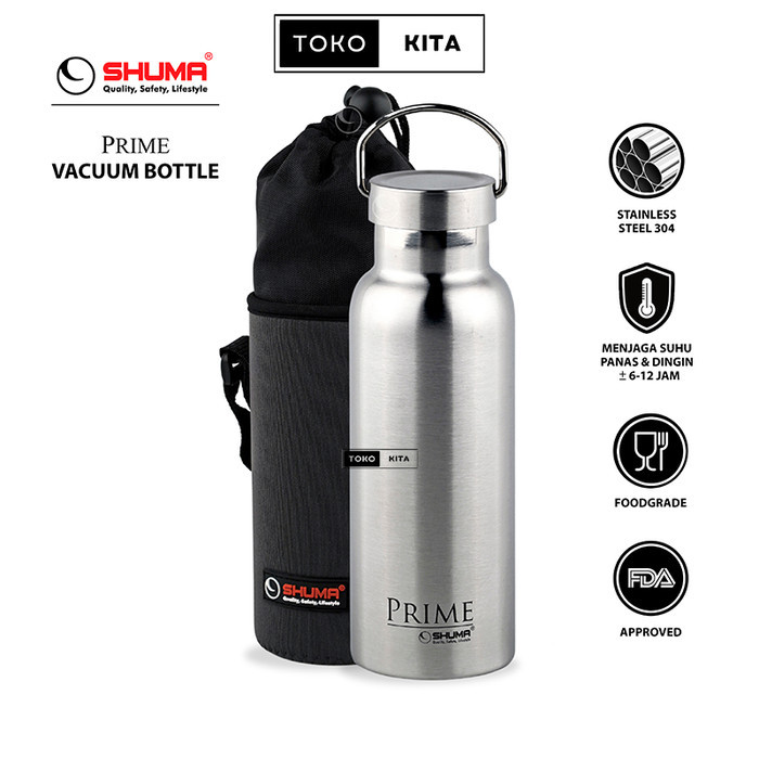 Termos Botol Air Panas SHUMA Prime / SHUMA Prime S/S Vacuum Bottle 350 ml 500 ml 750 ml 1000 ml