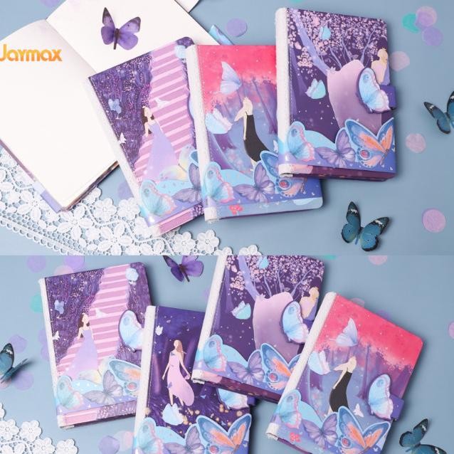 

Magnetic Notebook Buterfly Girl / Diary Jurnal Agenda Buku Tulis Anak