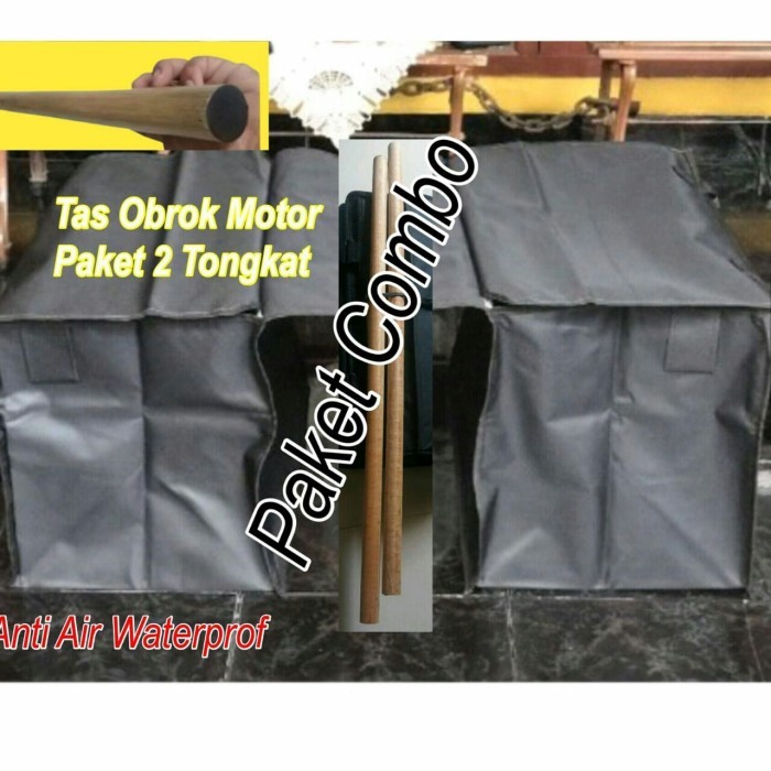 BISA GRAB! Tas Obrok Tas Kurir Anti Air Keranjang Motor Tas Bronjong Tas Paket - Standar
