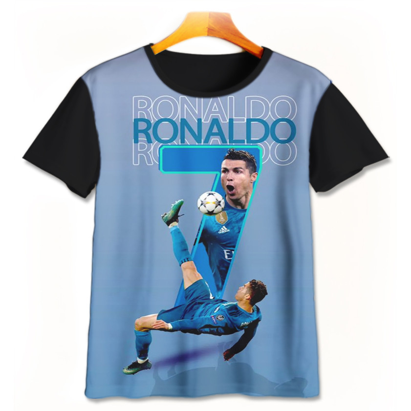 Baju Kaos Anak Bola - Kaos Bola 3D Lucu - Kaos Printing Bola Pemain Bola-9-designWD Limited Edition 
