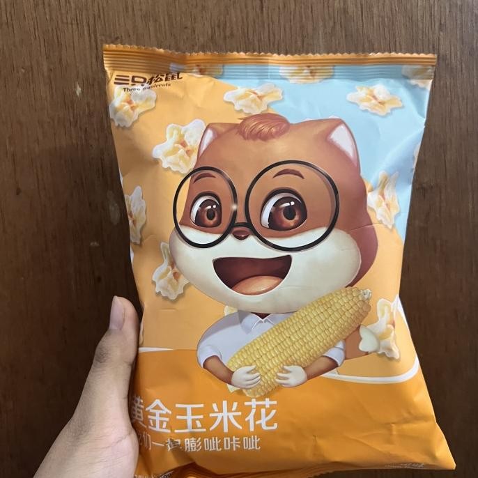 

] Cemilan popcorn huang jin yu mi hua