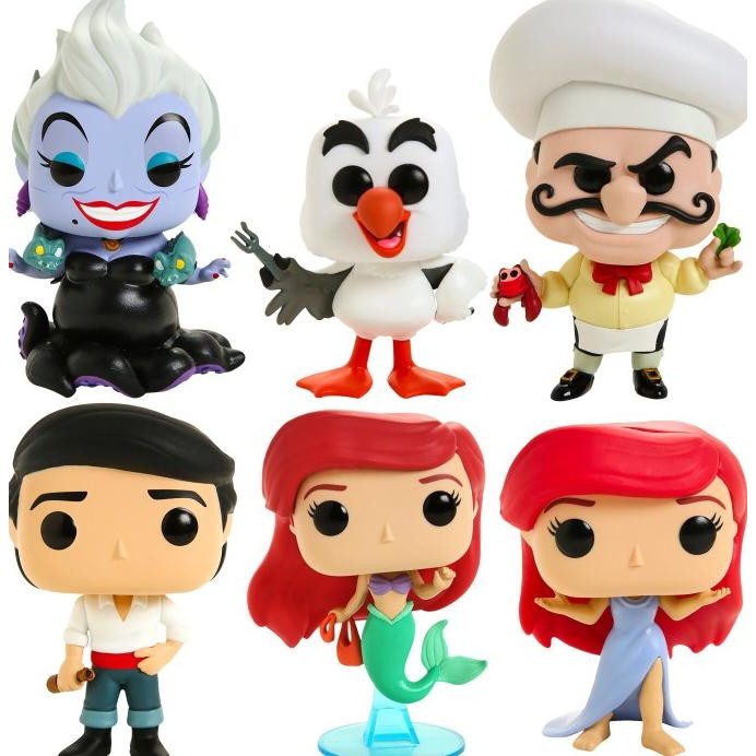 FUNKO POP Funko Pop Original Disney - The Little Mermaid- Bundle Set of 6