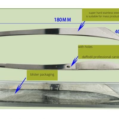 

Stainless Steel Carving Knife Pisau Ukir Sayat Bonsai Buah Kelapa
