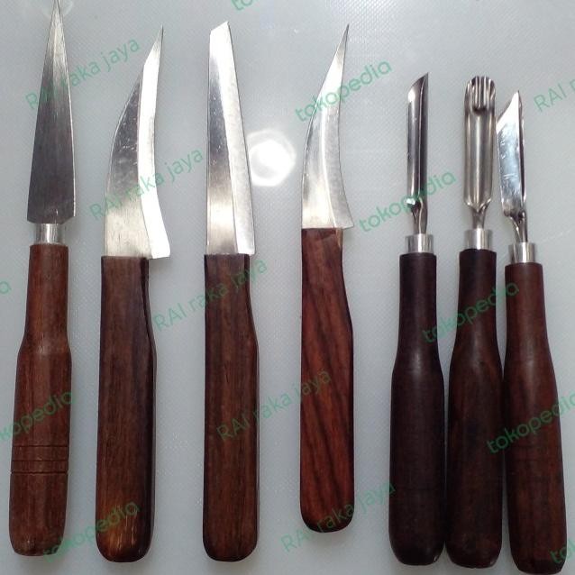 

Pisau Set Garnis Isi 7 Pcs Pisau Ukir Buah Dan Sayuran