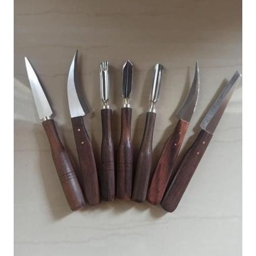 

Satu Set Pisau Garnish / Pisau Ukir Buah / Pisau Carving Isi 5 Isi 7