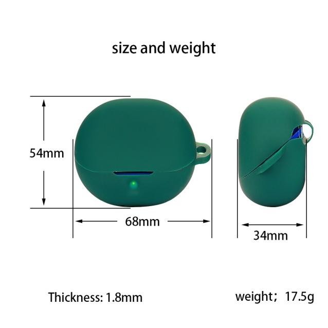 Case Casing Cover Silicone Protective Soundpeats Clear Tws + Carabiner