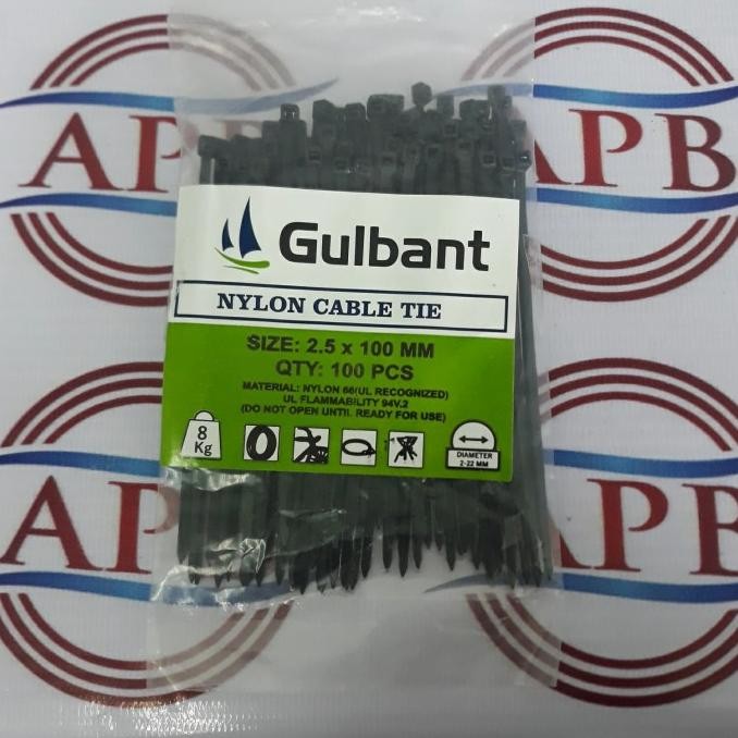 

$$$$] Gulbant - kabel ties 2,5 x 100 mm/ 100 pcs Hitam