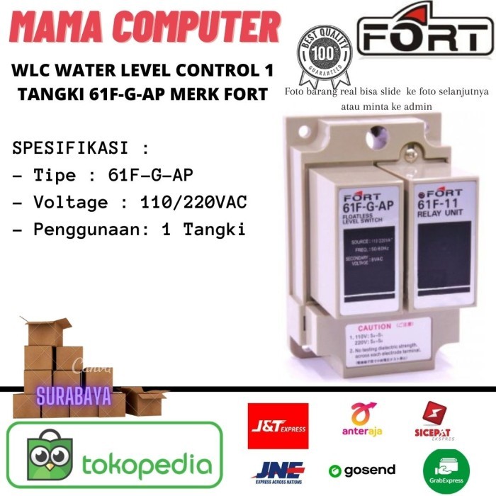 kostannew WLC Water Level Control 1 Tangki 61F-G-AP Fort Sensor Air FORT