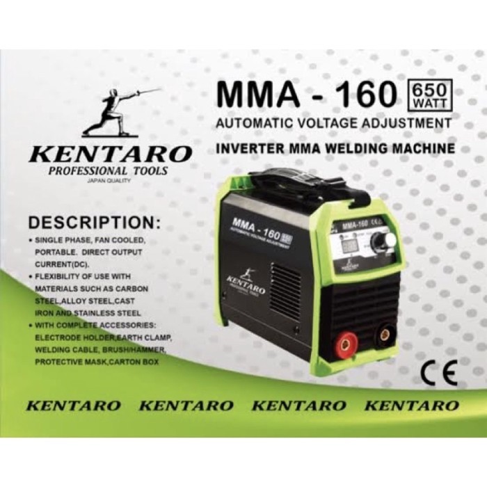 kosnew@ MINI INVERTER TRAVO TRAFO MESIN LAS KENTARO MMA-160 650 WATT