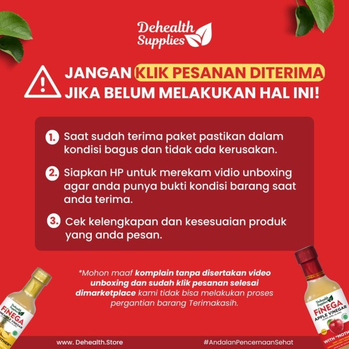 

Finega Cuka Apel 1000Ml Kemasan Kaca New
