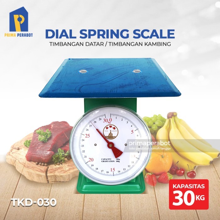 

newgan!! Timbangan Duduk Datar 30 kg Timbangan Besi Jarum Five Goats