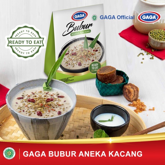 

Gaga Bubur Aneka Kacang 200Gr (1 Dus = 10 Pack Harga Grosir) Terbaik