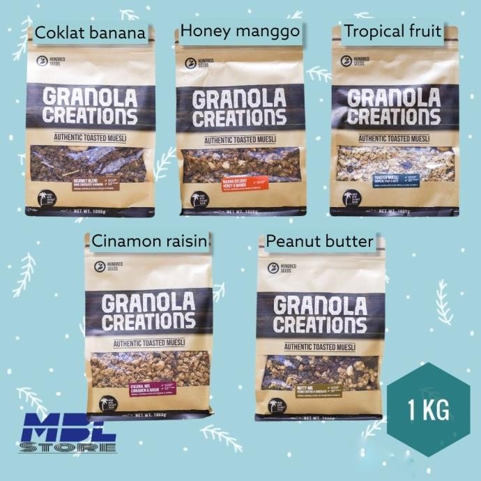 

Seeds Granola creation 1 kg coklat banana