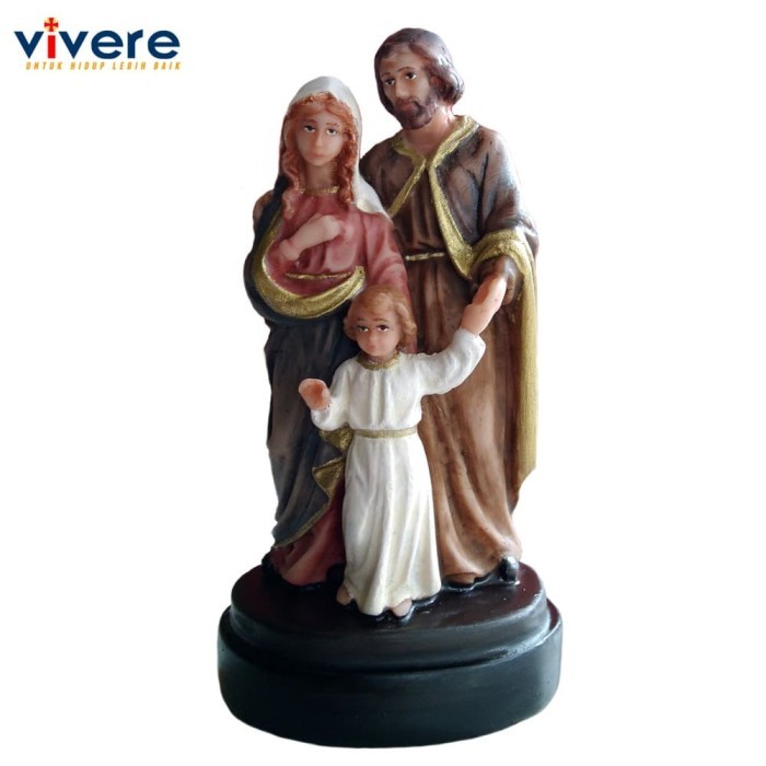 <<<<<] Patung Keluarga Kudus 10 cm Warna Klasik