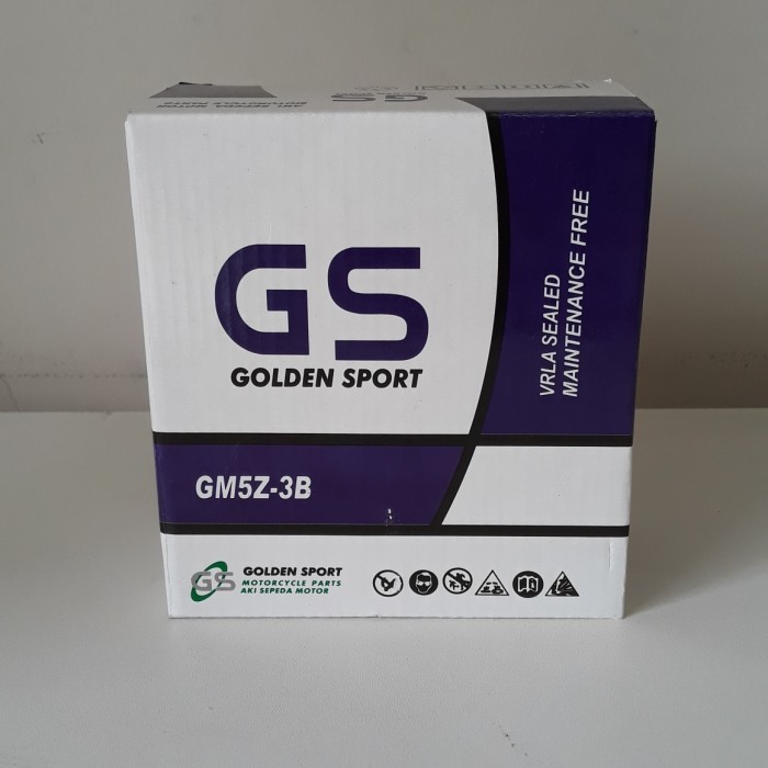 Aki Motor Crypton, Vega R, Jupiter Z, Smash 12V-7Ah GM5Z-3B Aki Kering