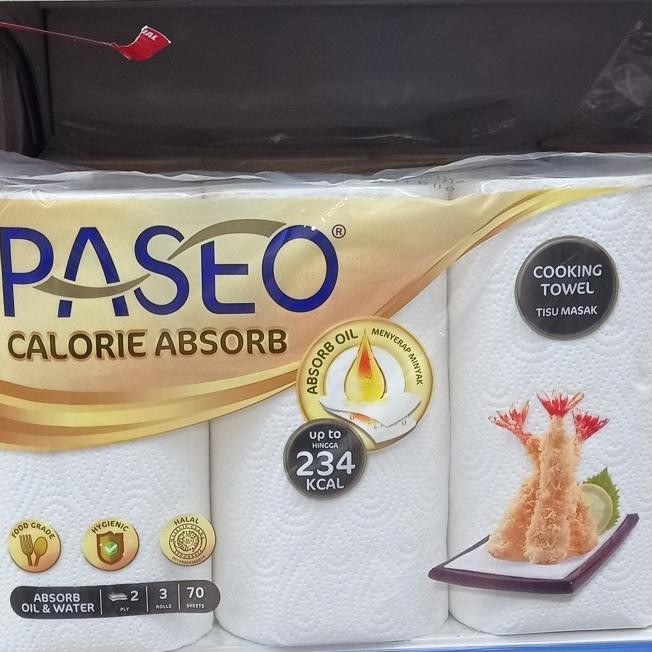 

] paseo elegant towel printtip to tip 70s x 3 roll