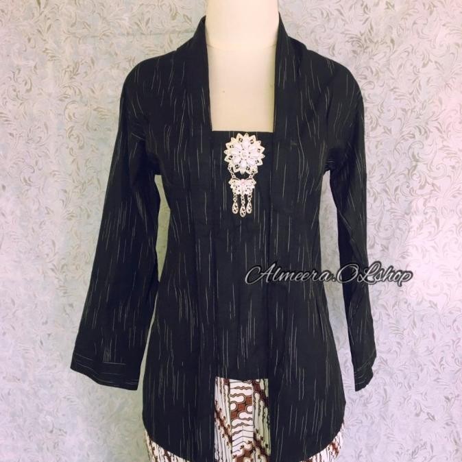 baju atasan saja kebaya lurik wanita jawa polos modern [terbaik]