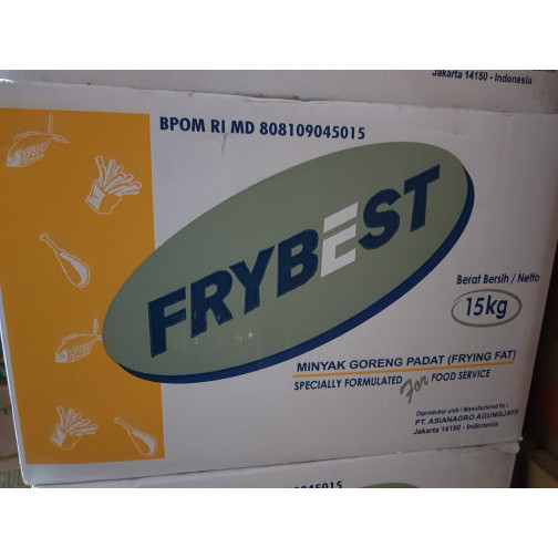 

Minyak Padat / Beku Frybest 15Kg Grosir Kartonan Barangbaru