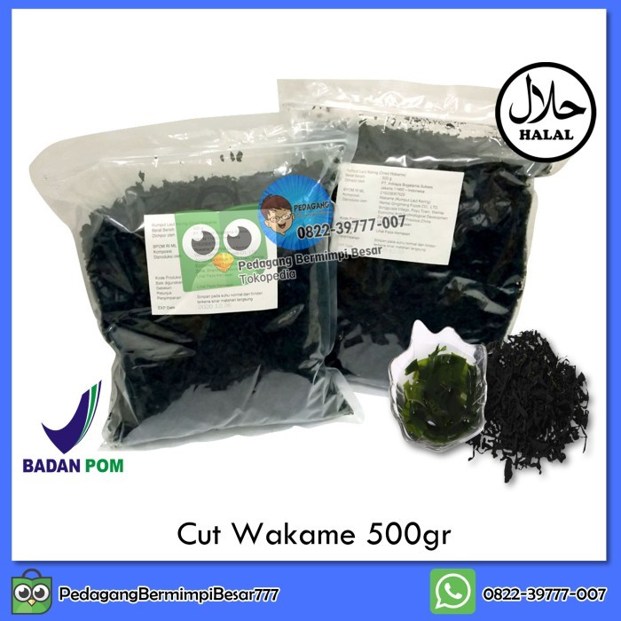 

Cut Wakame 500Gr Dried Seaweed Rumput Laut Kering New