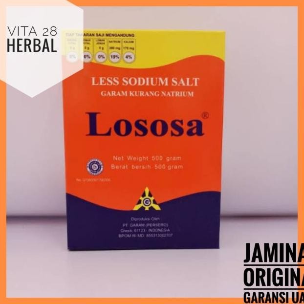 

Garam Lososa 500 Gram | Garam Kurang Natrium | Garam Sodium Rendah