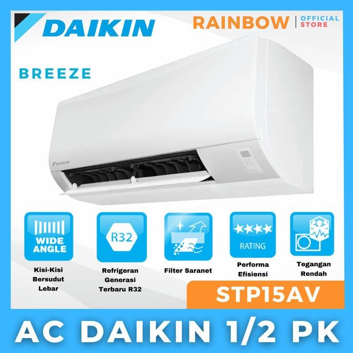 NEW AC DAIKIN 1/2 PK LOW WATT STP15AV REFRIGRANT R32