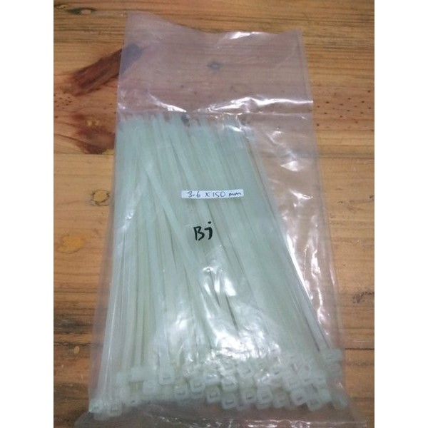 

Kabel Ties Tali Ties 3.6 X 150Mm Putih Bahan Nylon 66 Barang Langka