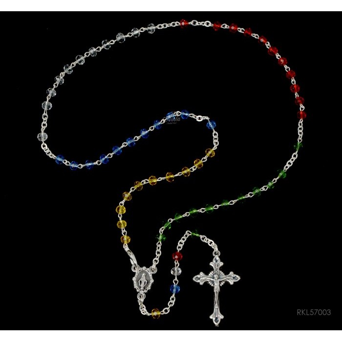 ] Rosario Misioner Cristal Briolette Rohani Katolik