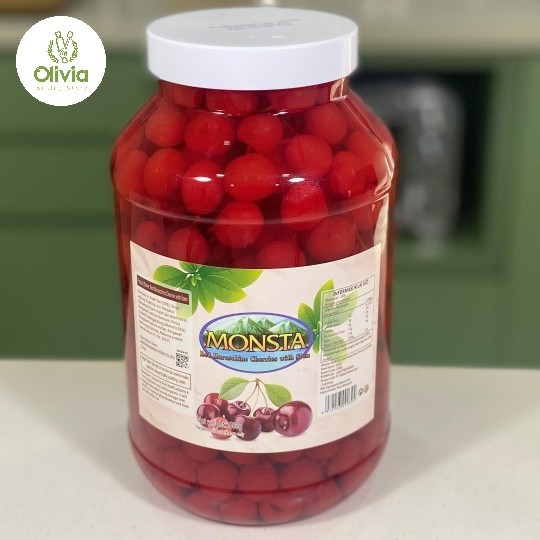 

Red Maraschino Cherries / Cherry Merah Tangkai 4.25Kg Diskon