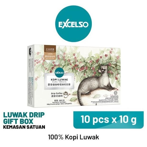 

Excelso Kopi Luwak Gift Box 100Gr ( 10 Sachet ) | Kopi
