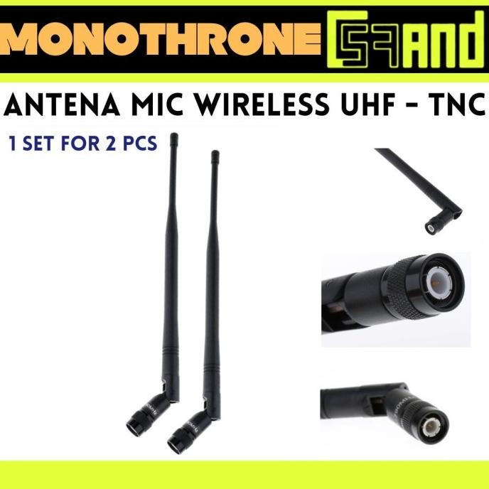Antena Microphone Mic Wireless UHF TNC Sinyal Konektor Antena Nirkabel
