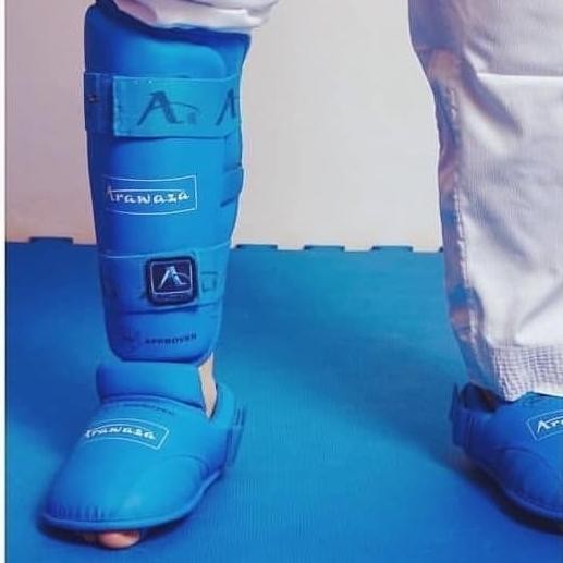 Arawaza Footpro Karate Wkf Approved Warna Biru  Ready